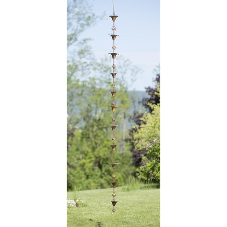 Ancient Graffiti Calla Lily Flamed Rain Chain ANCIENTRCCALLA